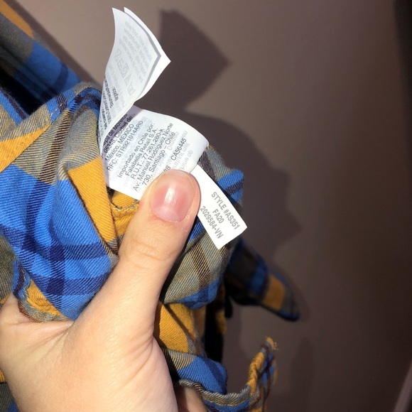 J Crew Factory Plaid Button Up Boy Fit Flannel - Picture 4 of 4